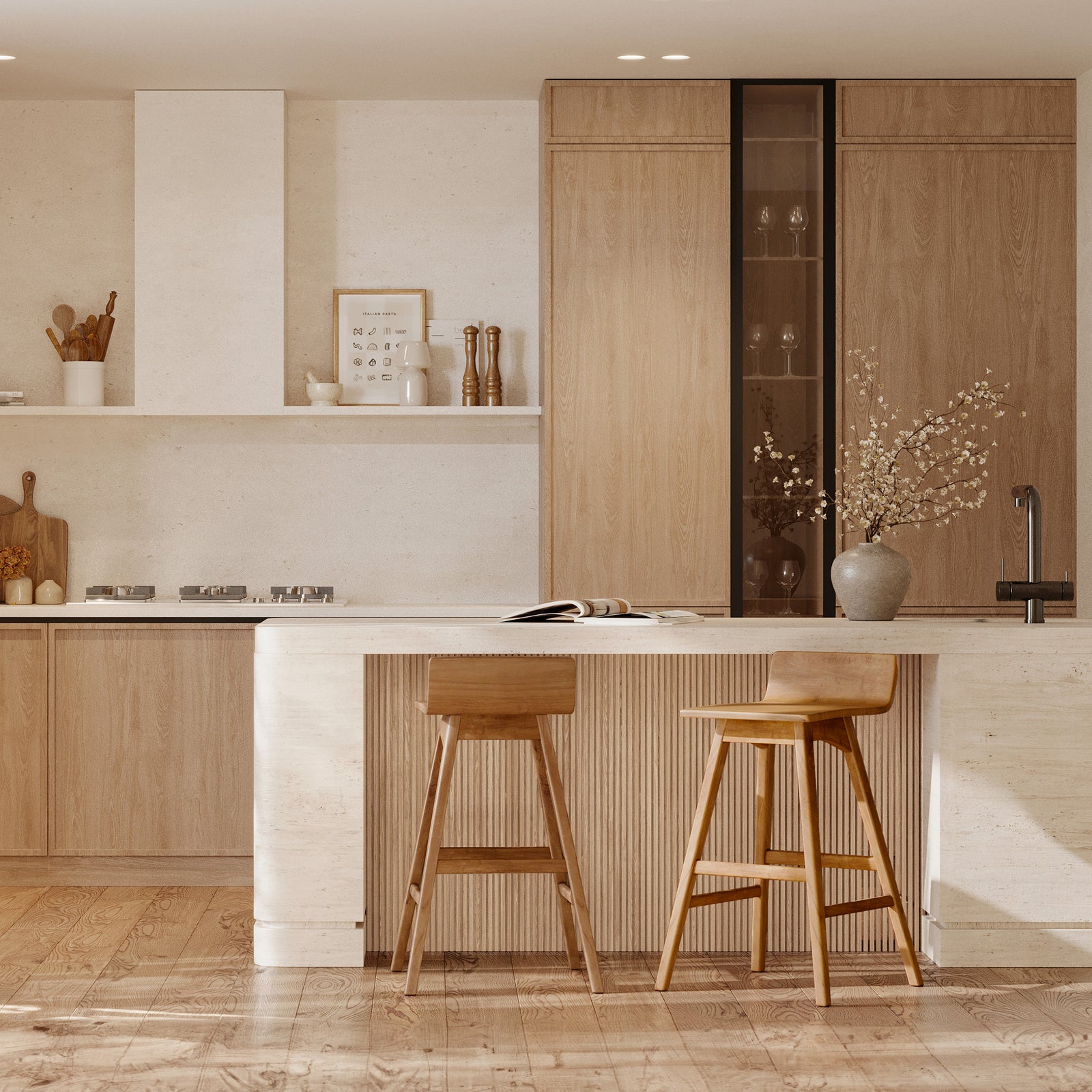 2 chaises de bar en bois de teck rdv deco