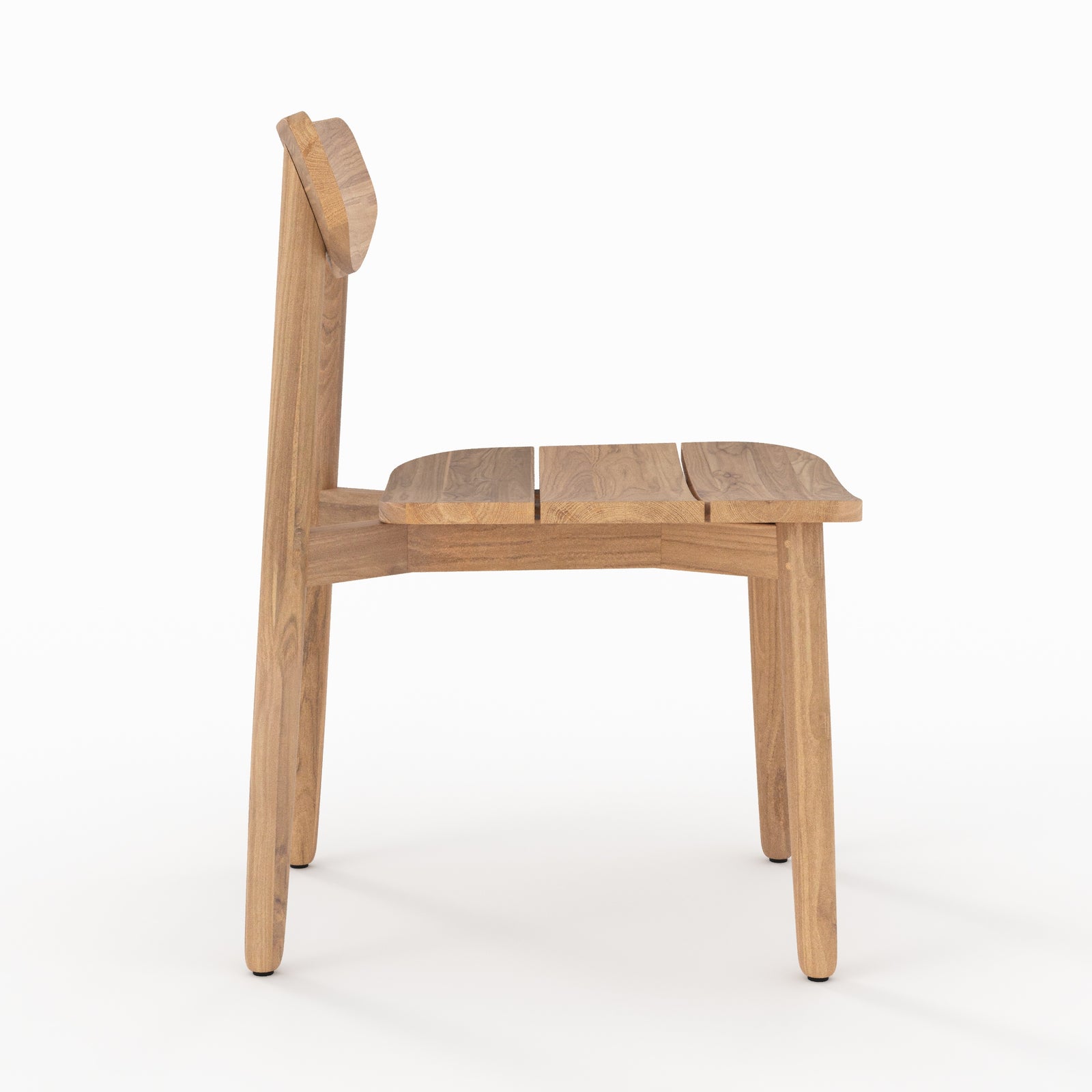 2 chaises de jardin lufy en bois de teck recycle