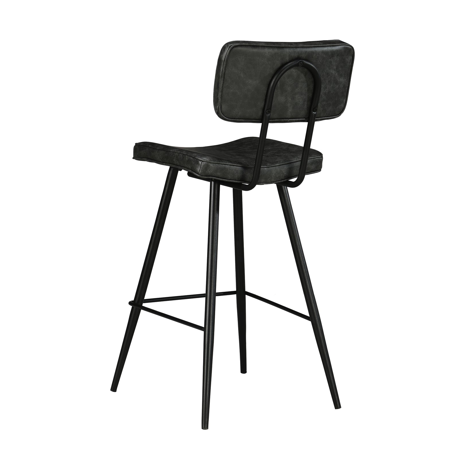tabouret de bar cuir noir
