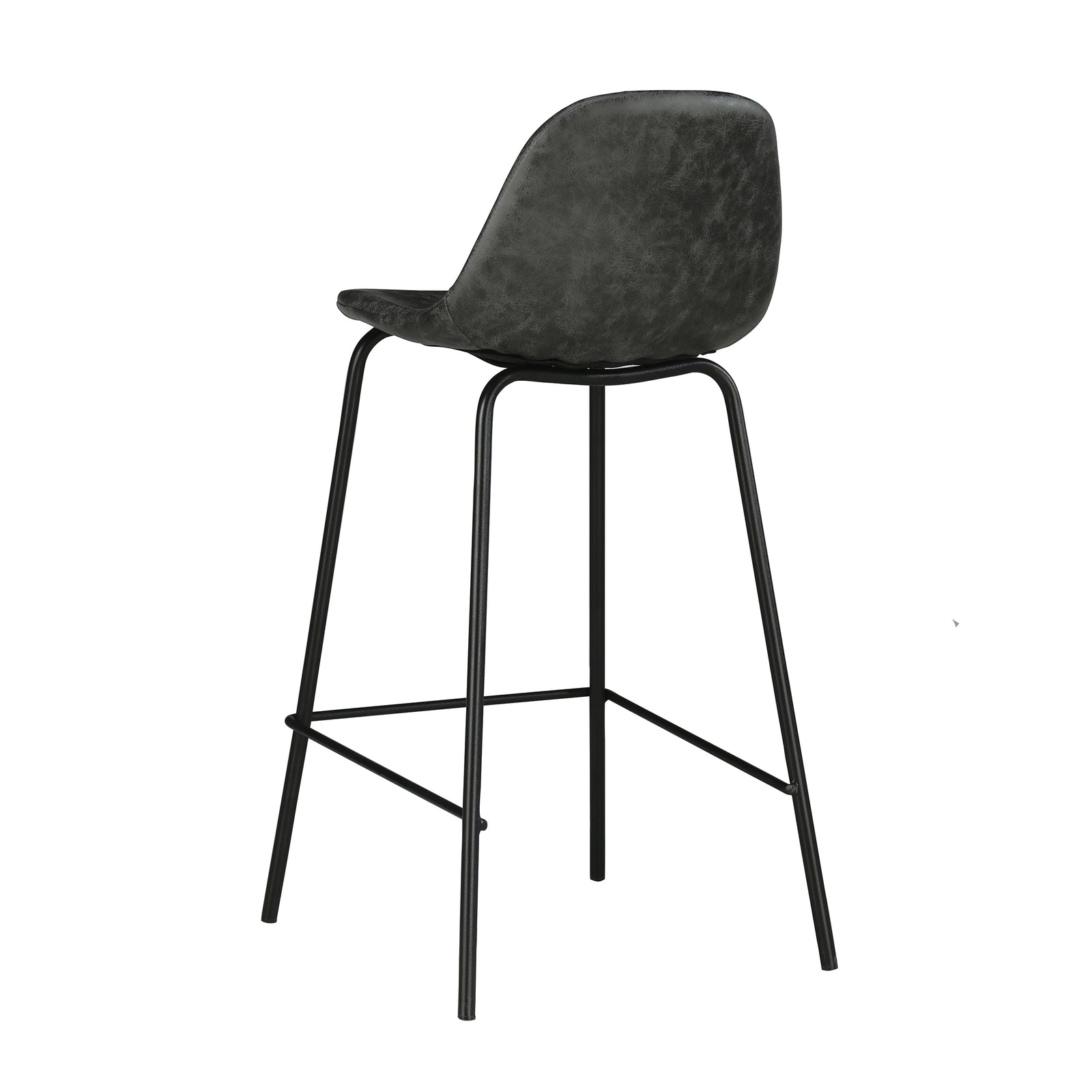 chaise de de bar cuir vielli