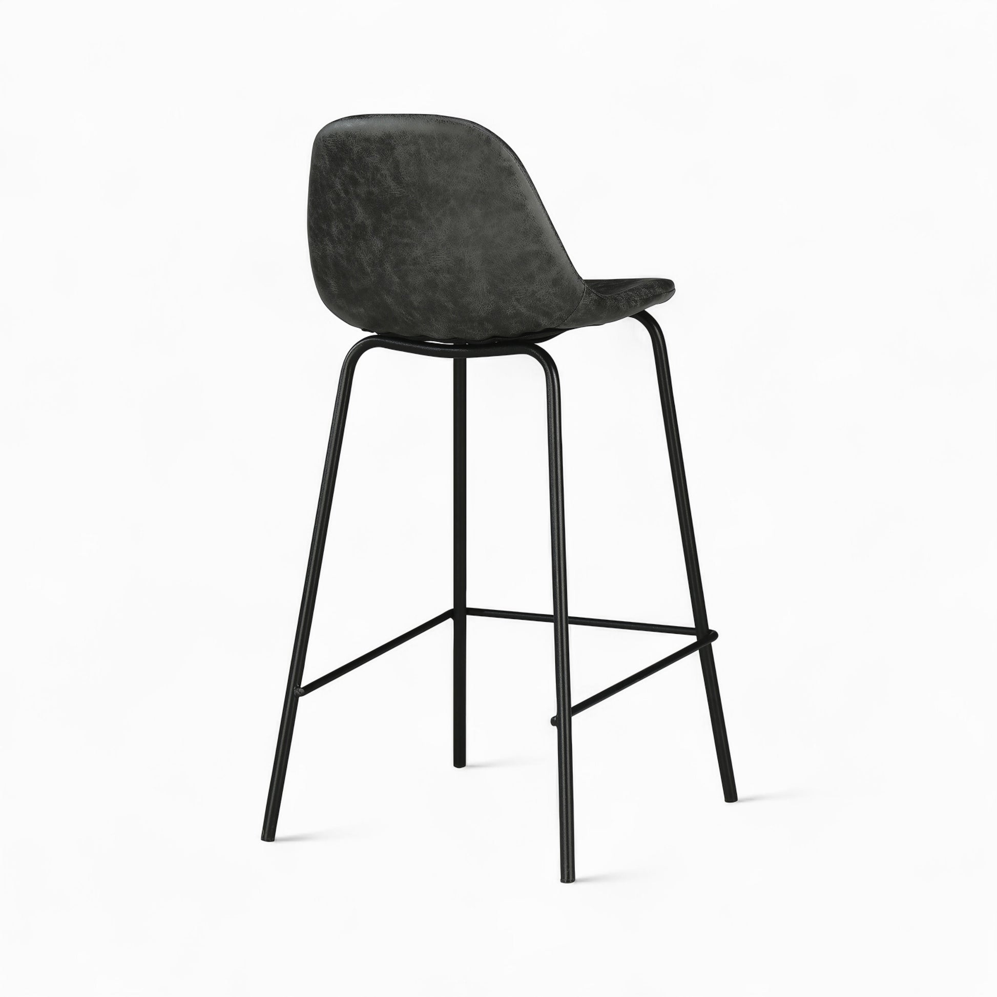 4 chaises pour ilot central henrik camel et grises noires 65 cm