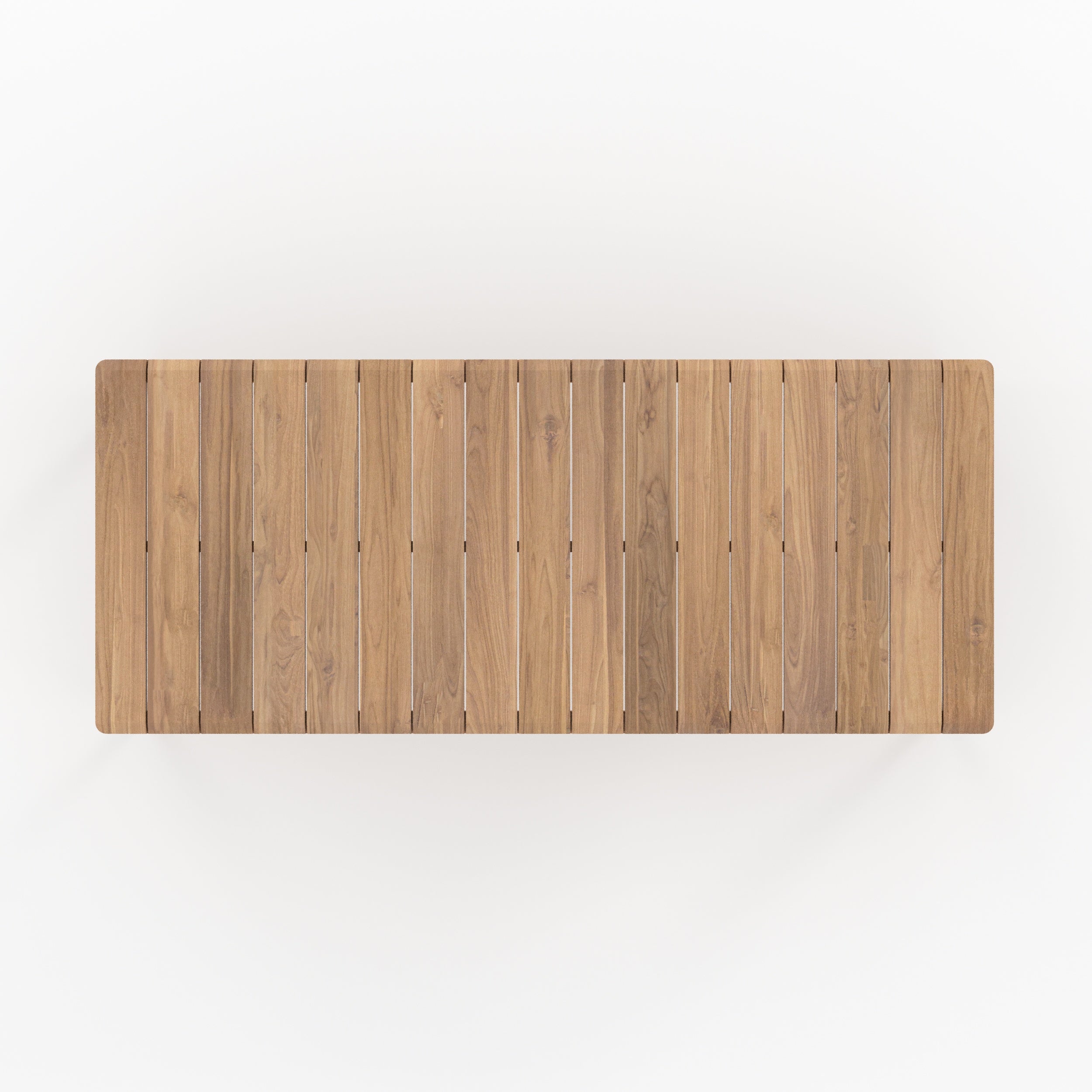 Table et bancs de jardin Nonza en bois de teck recyclé 10 personnes