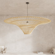 Abat-jour Olga D120,5 cm en rotin naturel