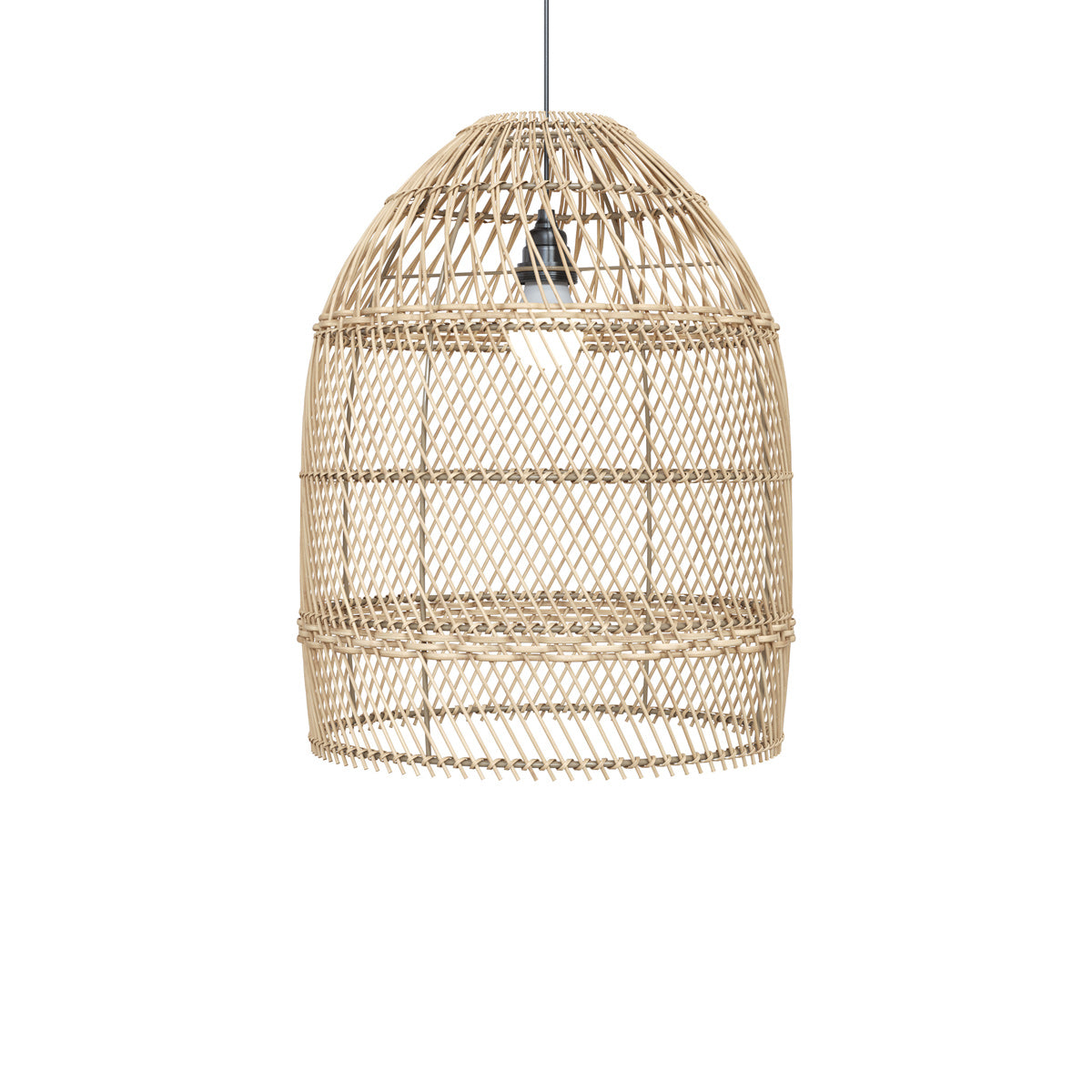 abat jour pour suspension huda en rotin