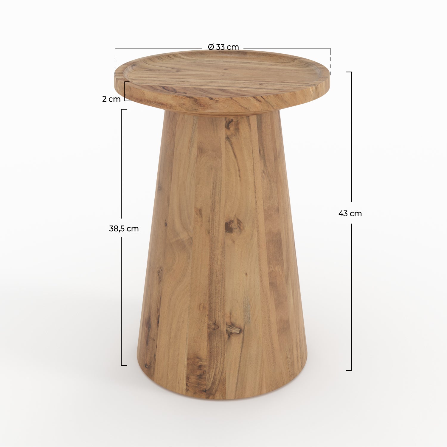 acacia petite table basse capucine bois massif
