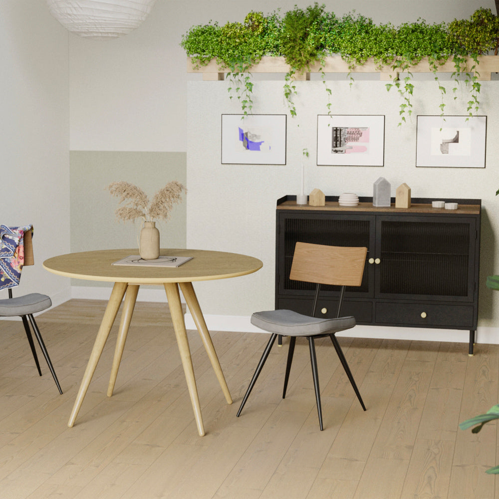 acahat table liwa ronde 105 cm en bois clair