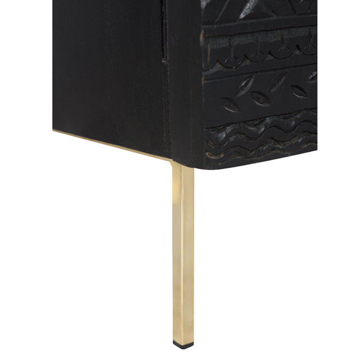 achat armoire multi rangement noire