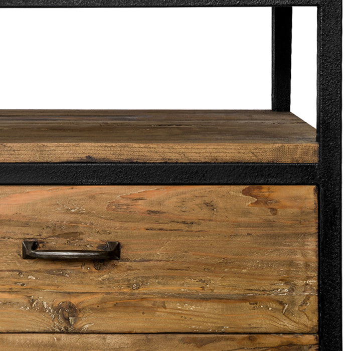 achat bibliotheque bois et metal