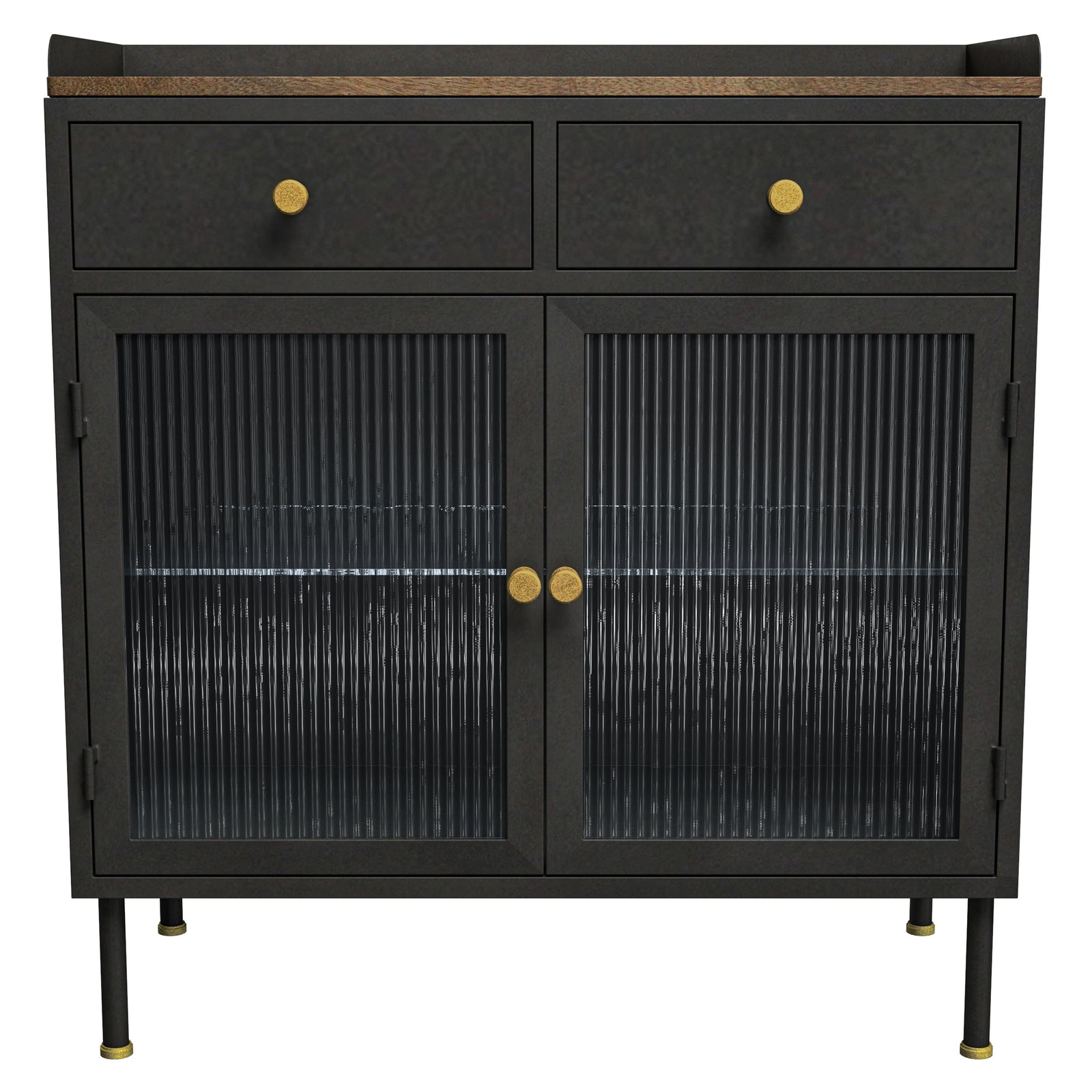 achat buffet en metal noir