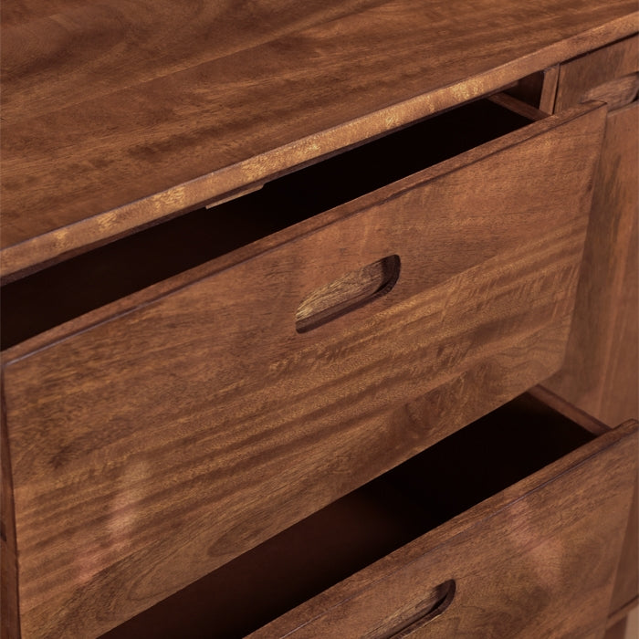 achat buffet rectangulaire bois fonce