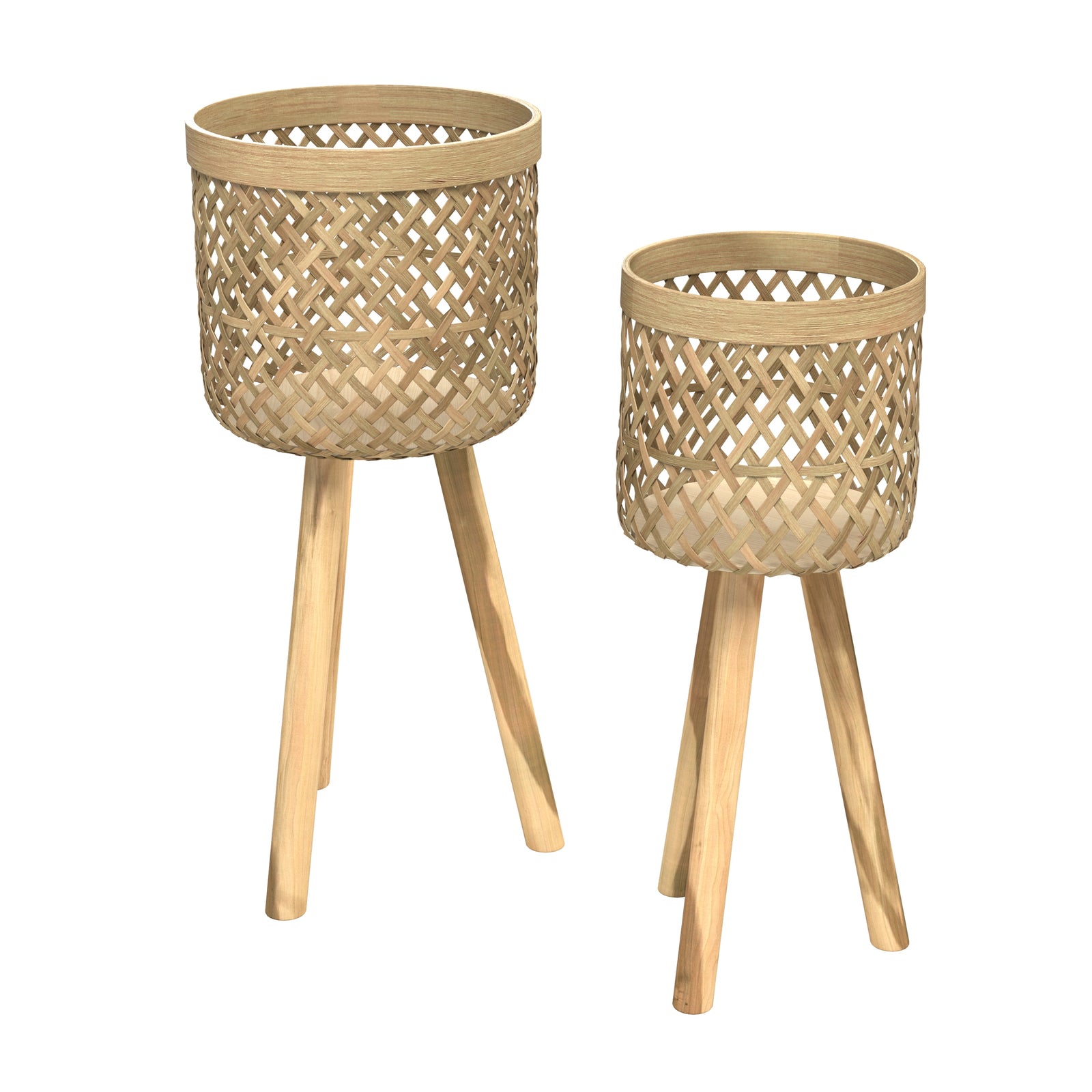 achat cache pot sureleve bois