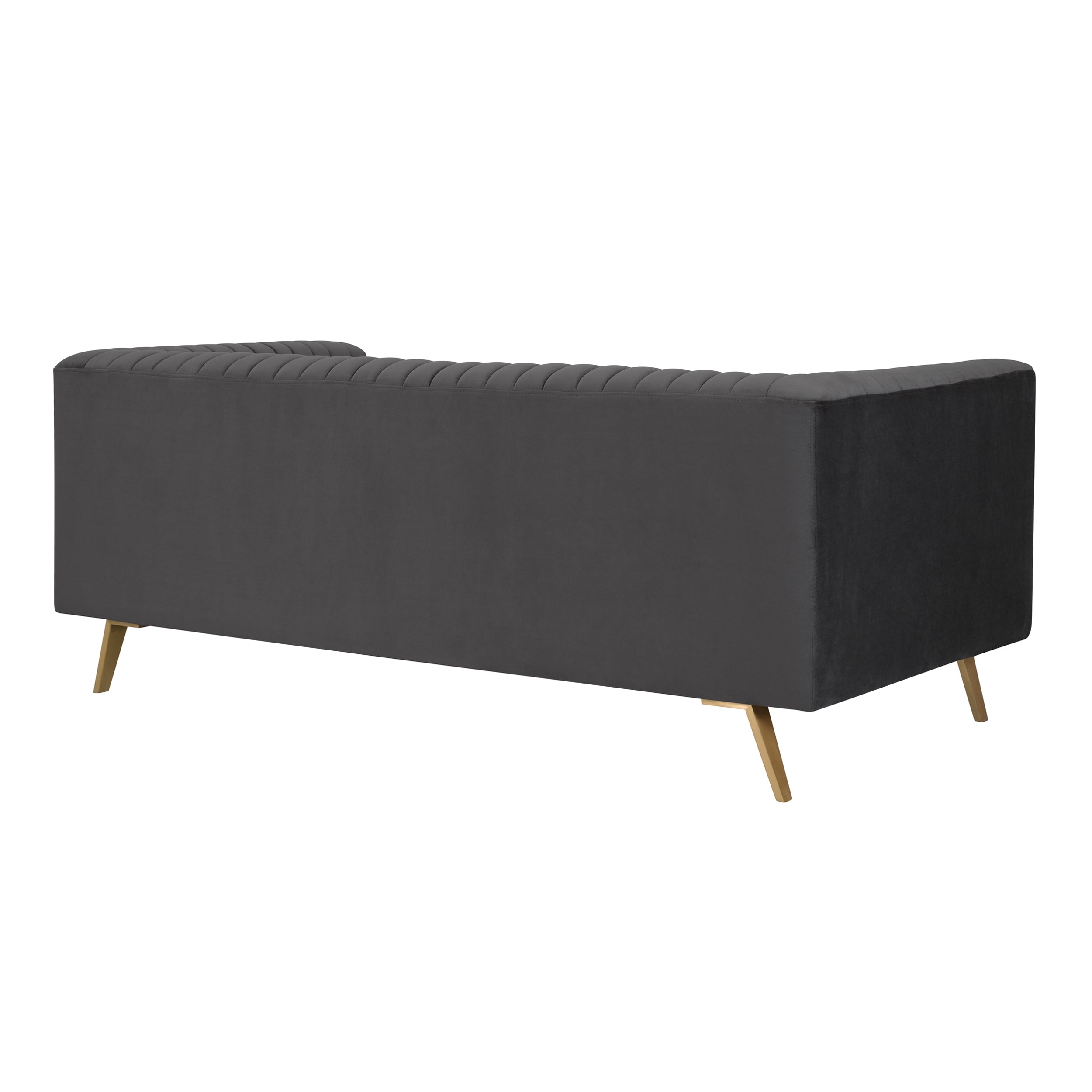 achat canape 2 places velours pieds metal