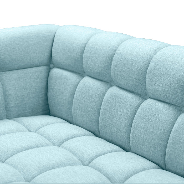 achat canape bleu ciel tissu