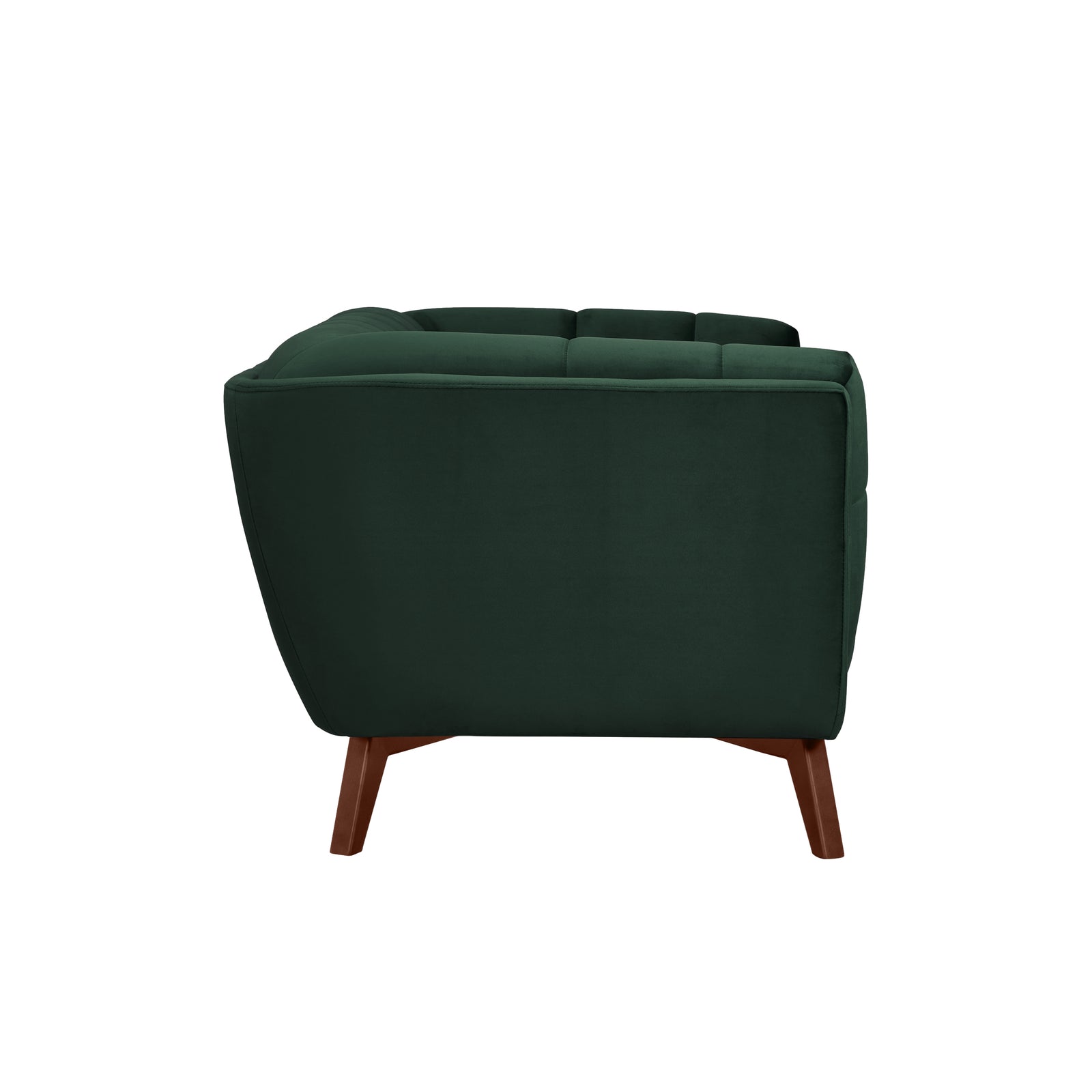 achat canape en velours pieds bois fonce