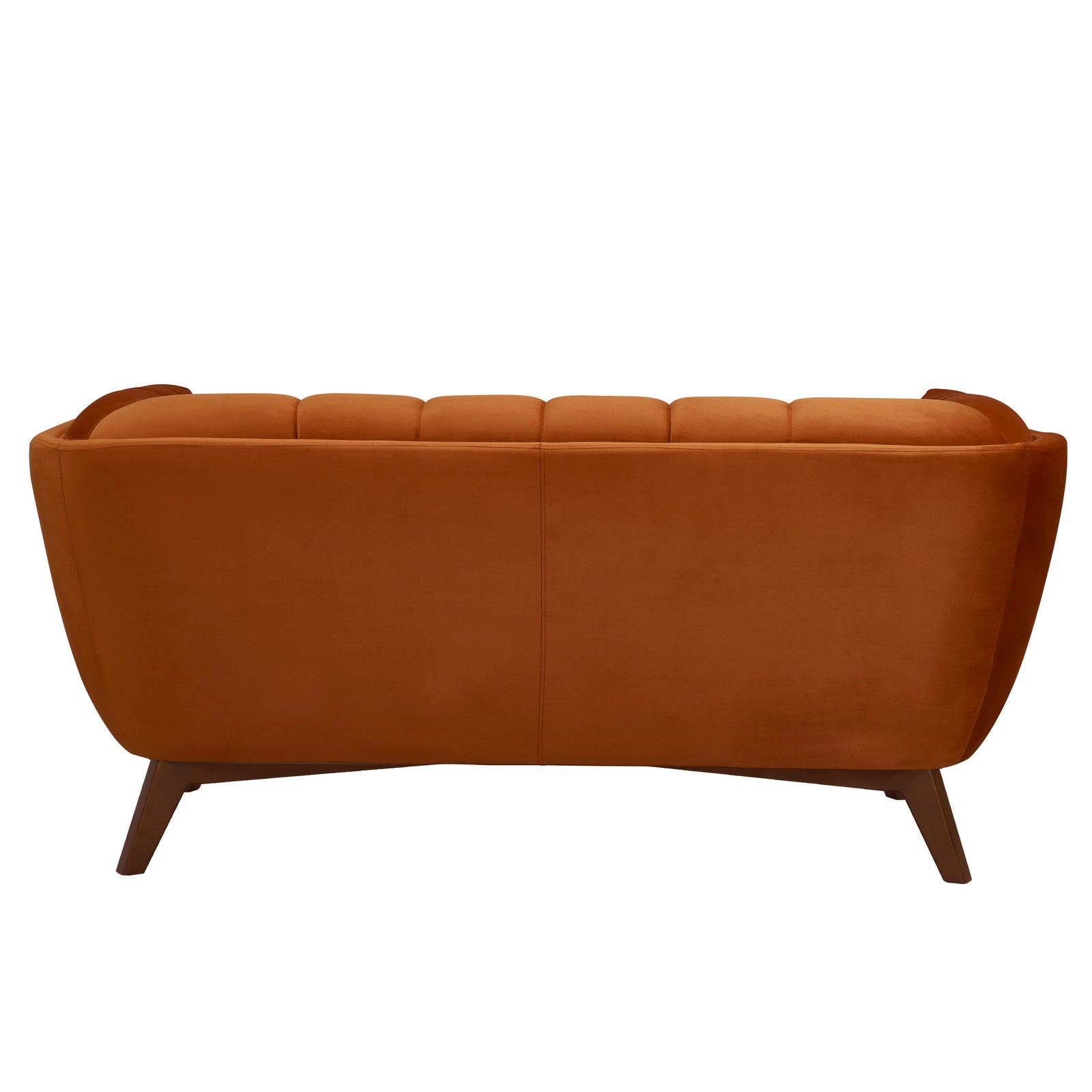 achat canape molletonne orange pieds bois