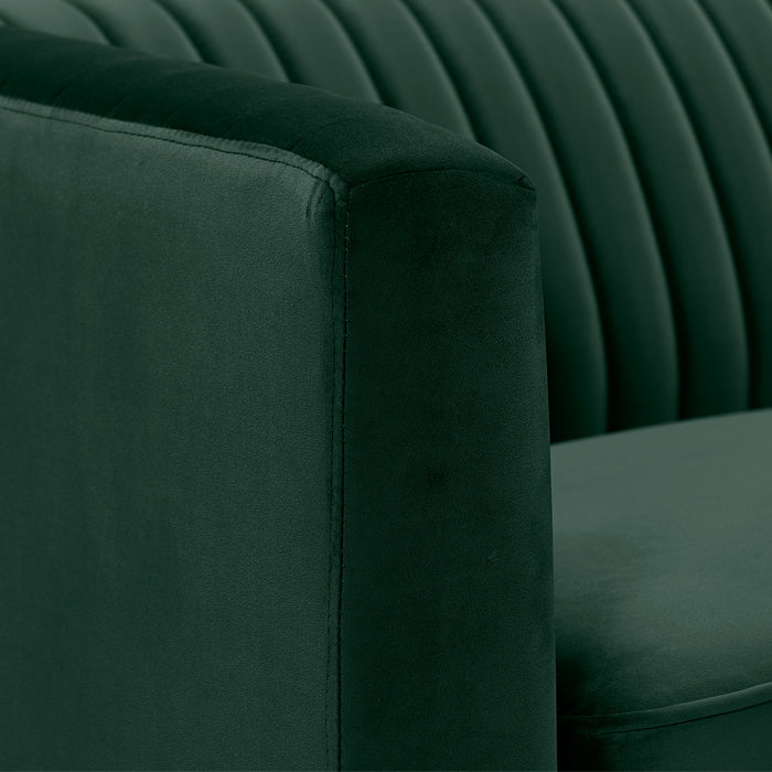 achat canape vert velours pieds metal