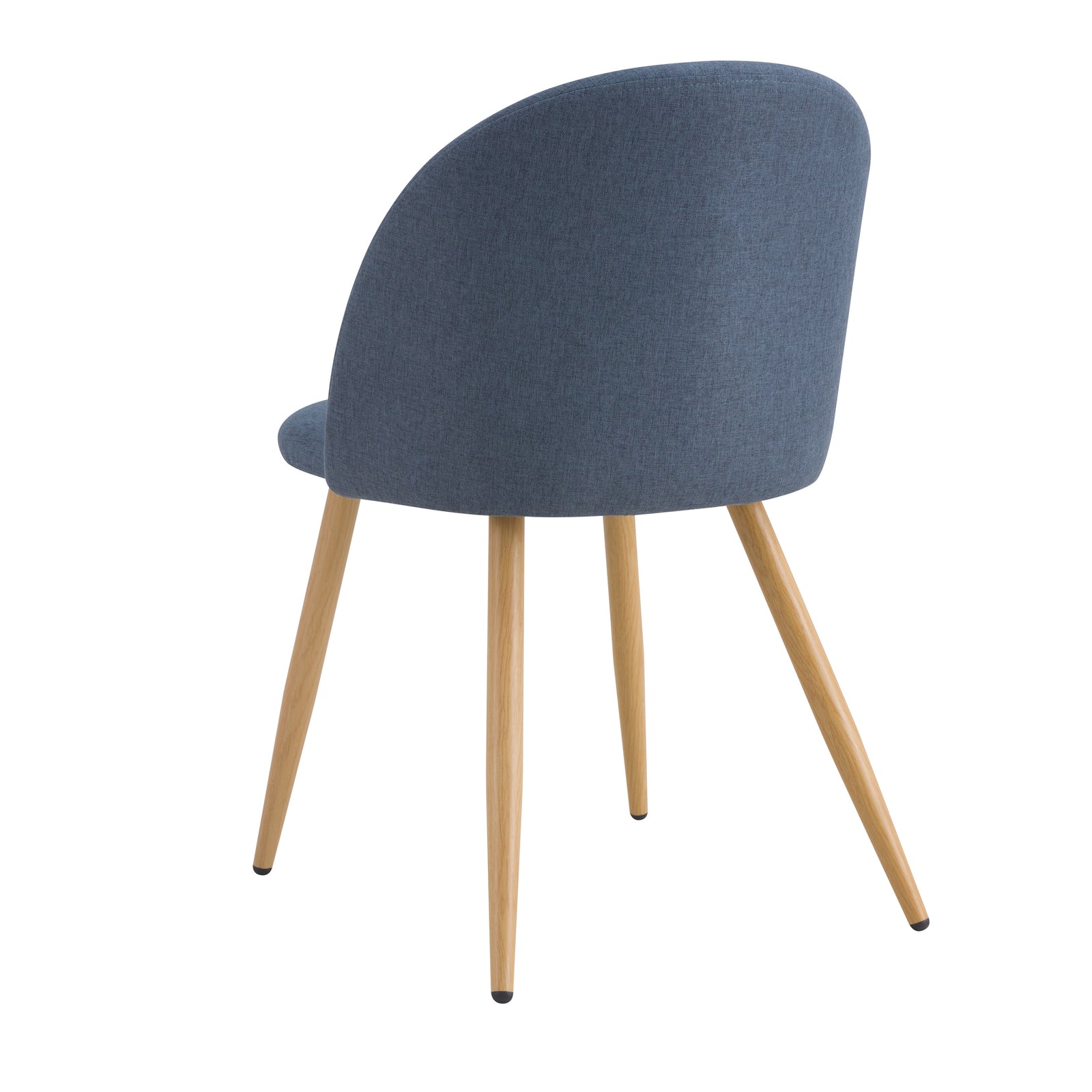 achat chaise bleu gris en tissu lot de 2