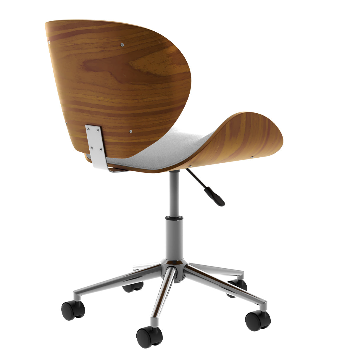 achat chaise bureau blanche pivotante rembouree pu hauteur d assise reglable