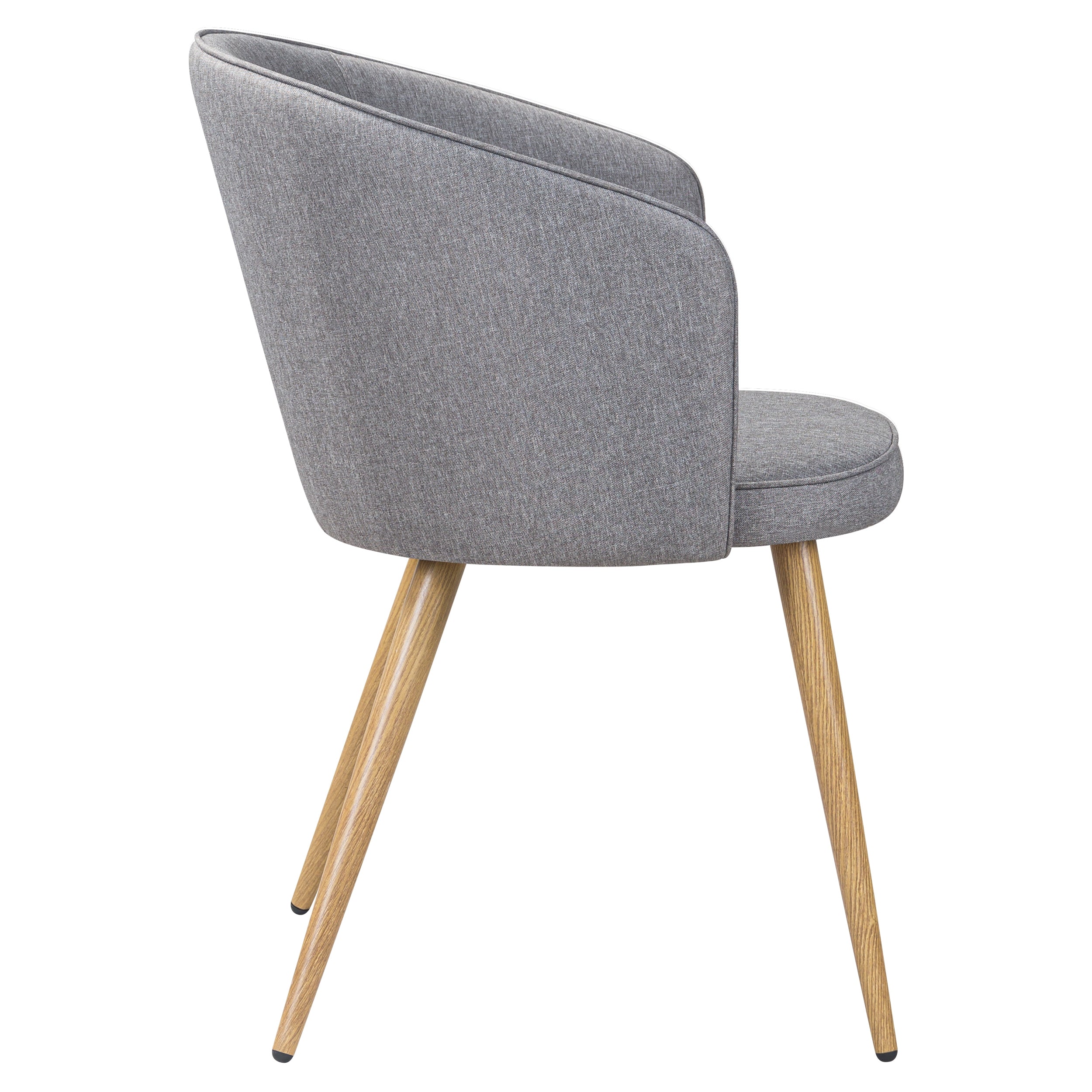 achat chaise confortable lot de 2 en tissu gris