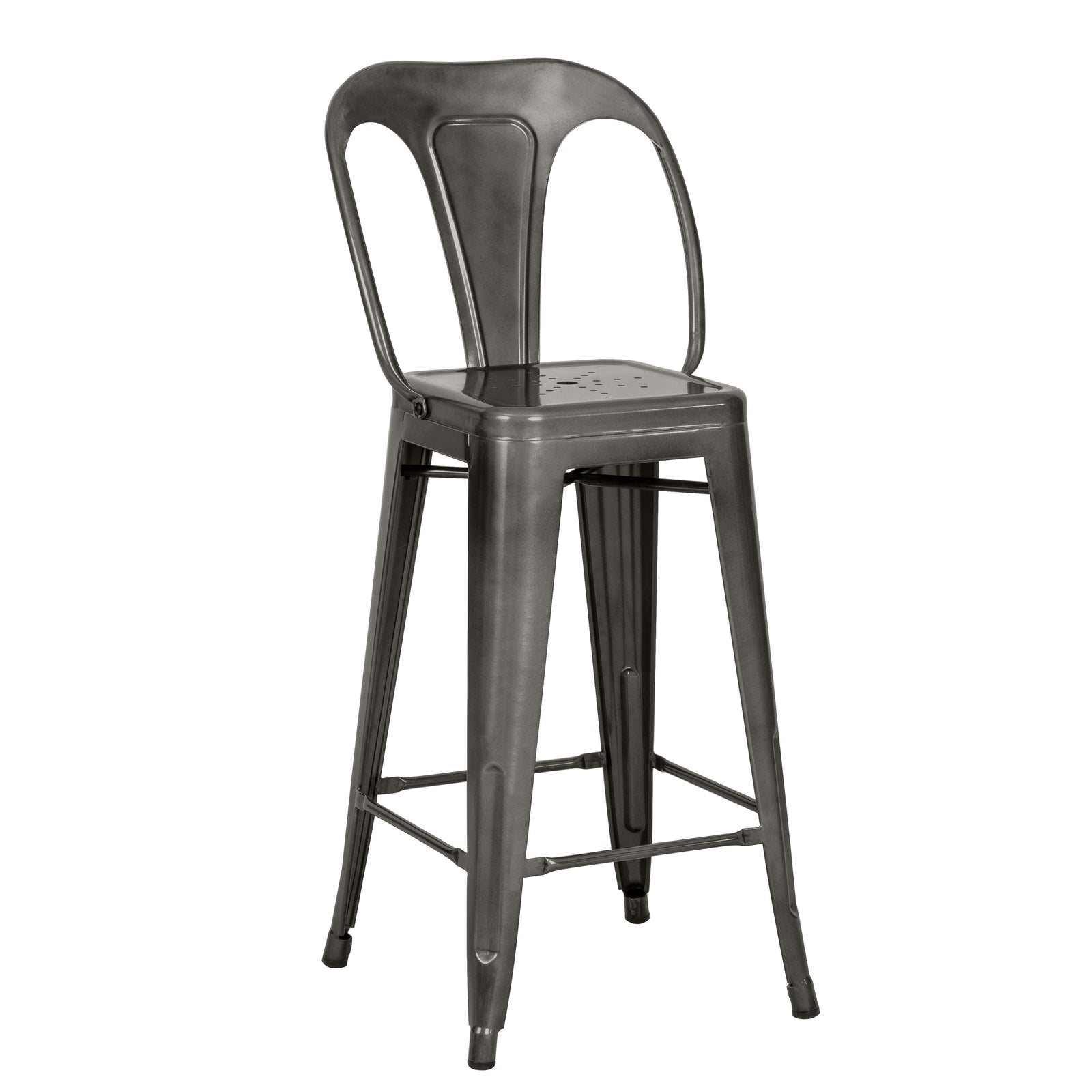 achat chaise de bar anthracite metal