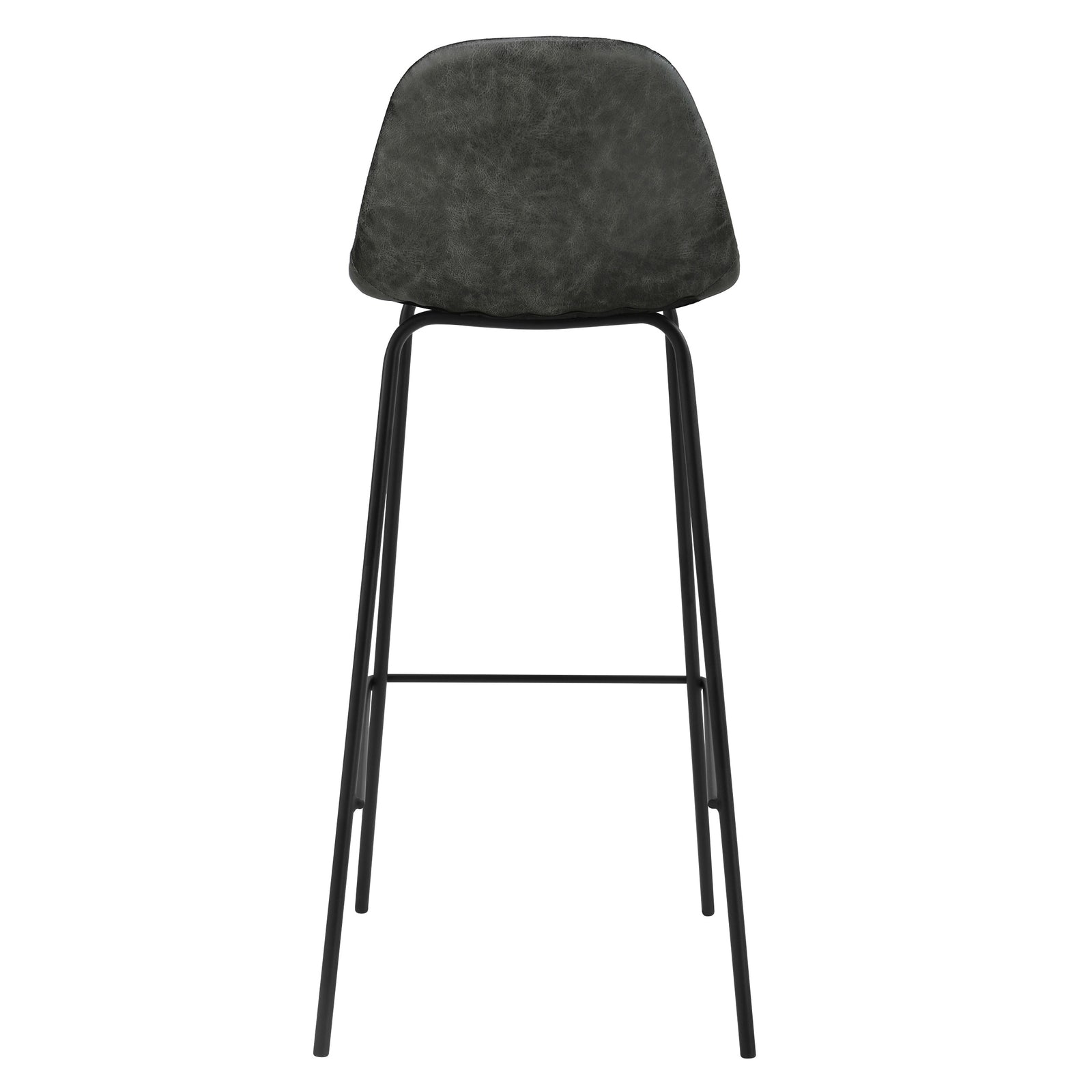 achat chaise de bar assise synthetique pieds metal noir