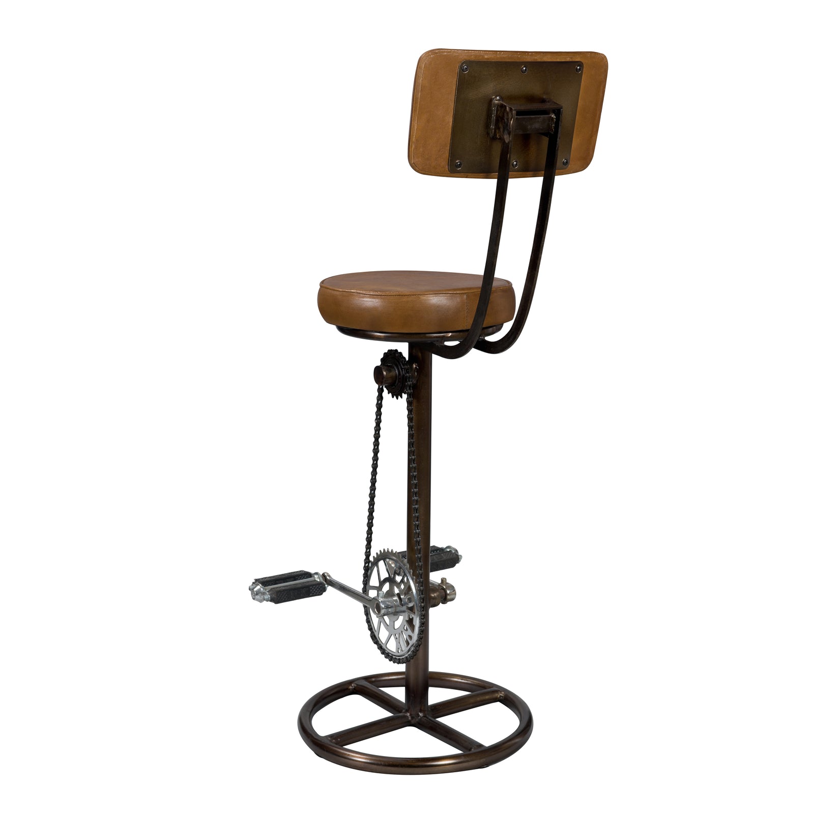 achat chaise de bar avec dossier et pieds metal