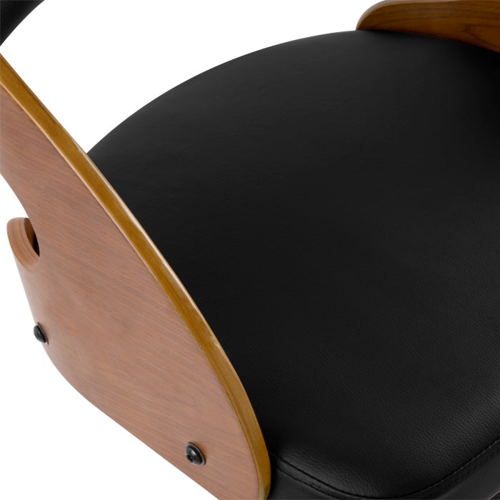 achat chaise de bar bois design et noir