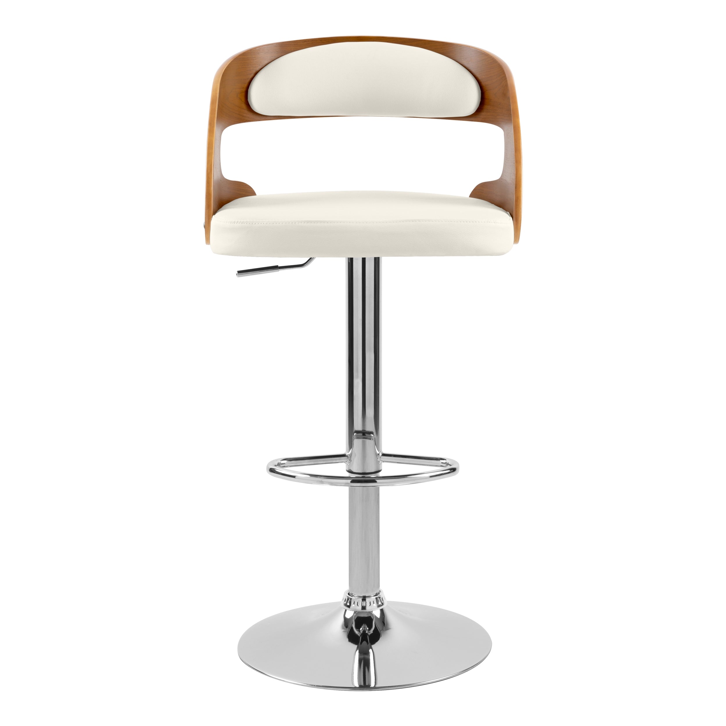 achat chaise de bar bois et creme