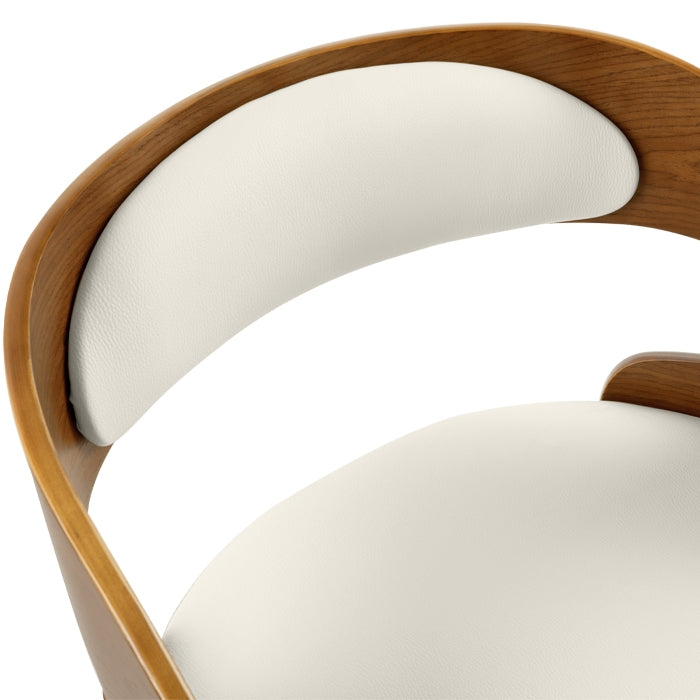 achat chaise de bar bois fonce pivotante