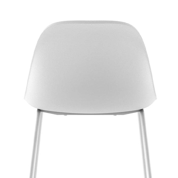 achat chaise de bar confortable avec dossier blanche