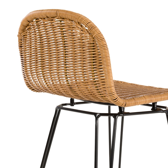 achat chaise de bar confortable pieds noir metal