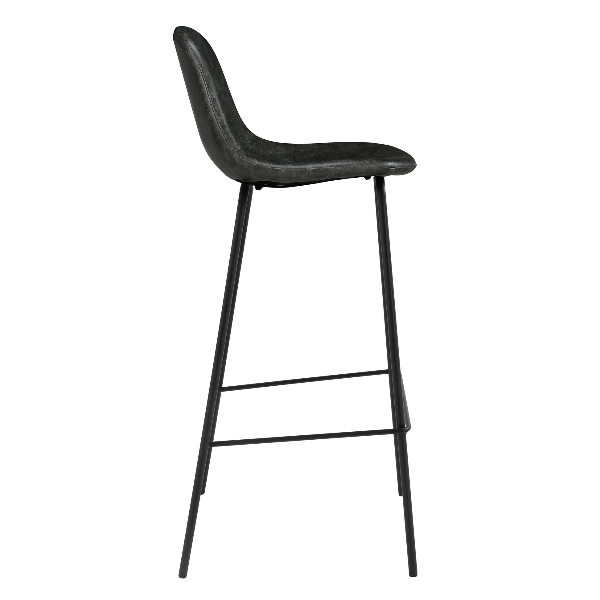 achat chaise de bar confortable vintage noire