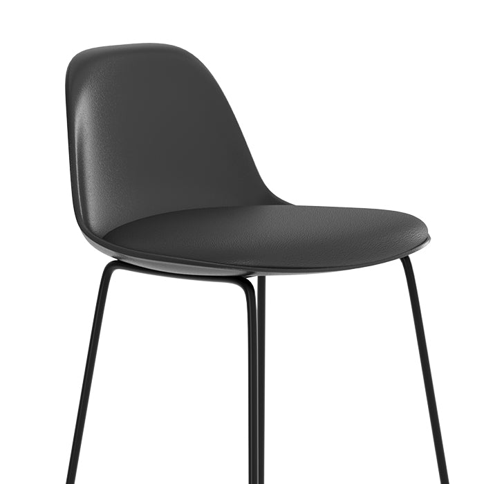 achat chaise de bar design noire_2