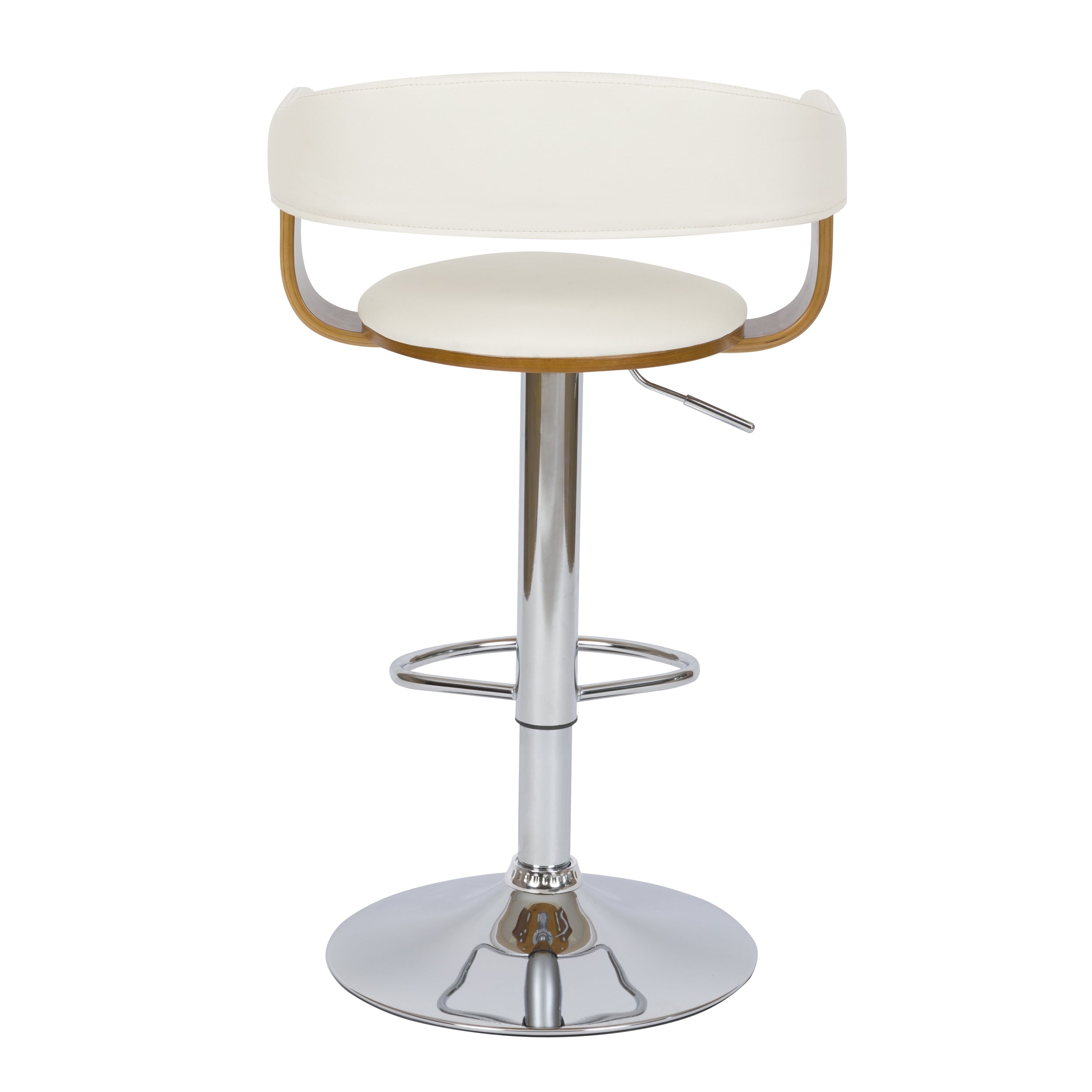 achat chaise de bar dossier bois et cuir synthetique