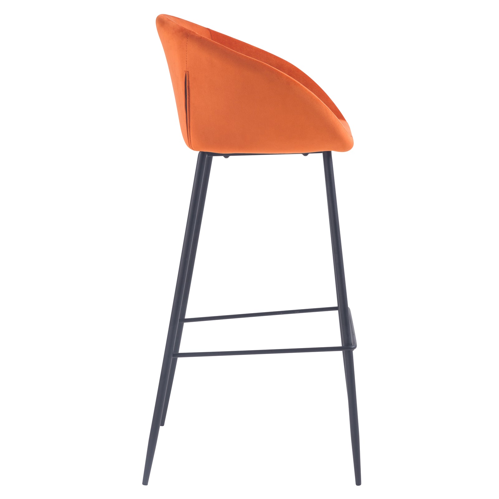 achat chaise de bar dossier velours corail lot de 2