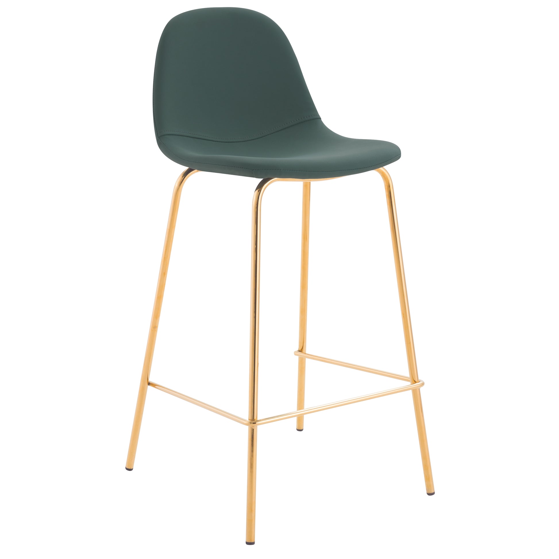 achat chaise de bar en cuir synthetique verte