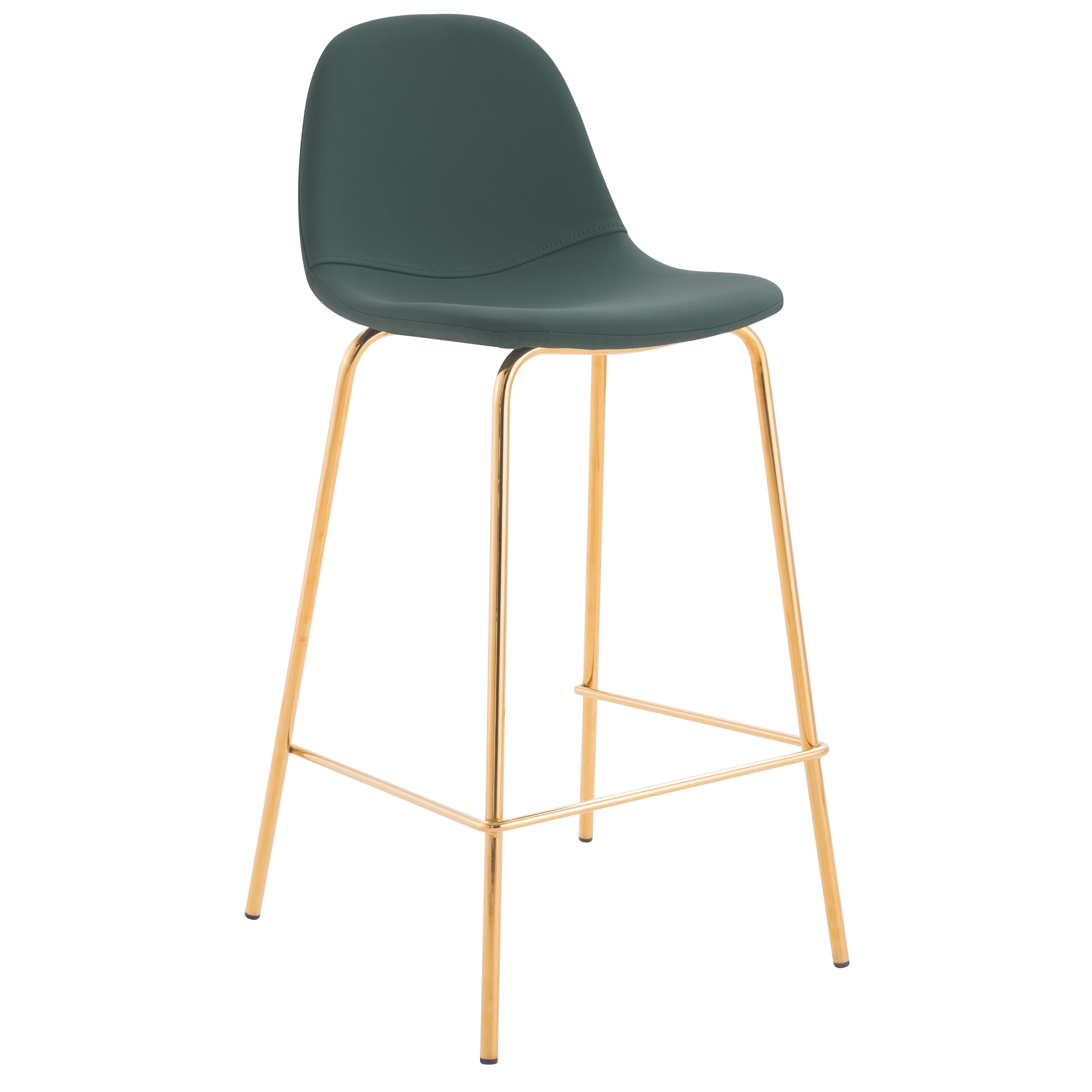 achat chaise de bar en cuir synthetique verte