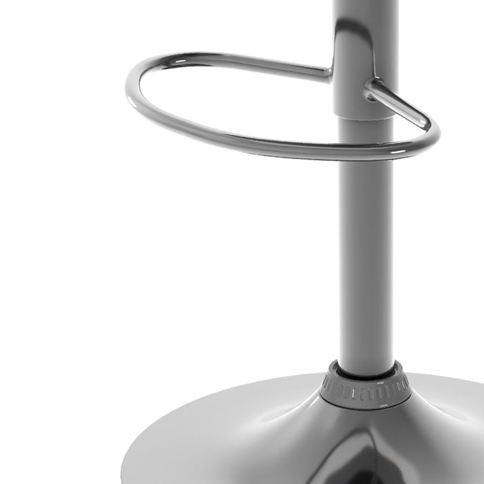 achat chaise de bar gris clair bois plaque noyer pieds en metal reglable et pivotante