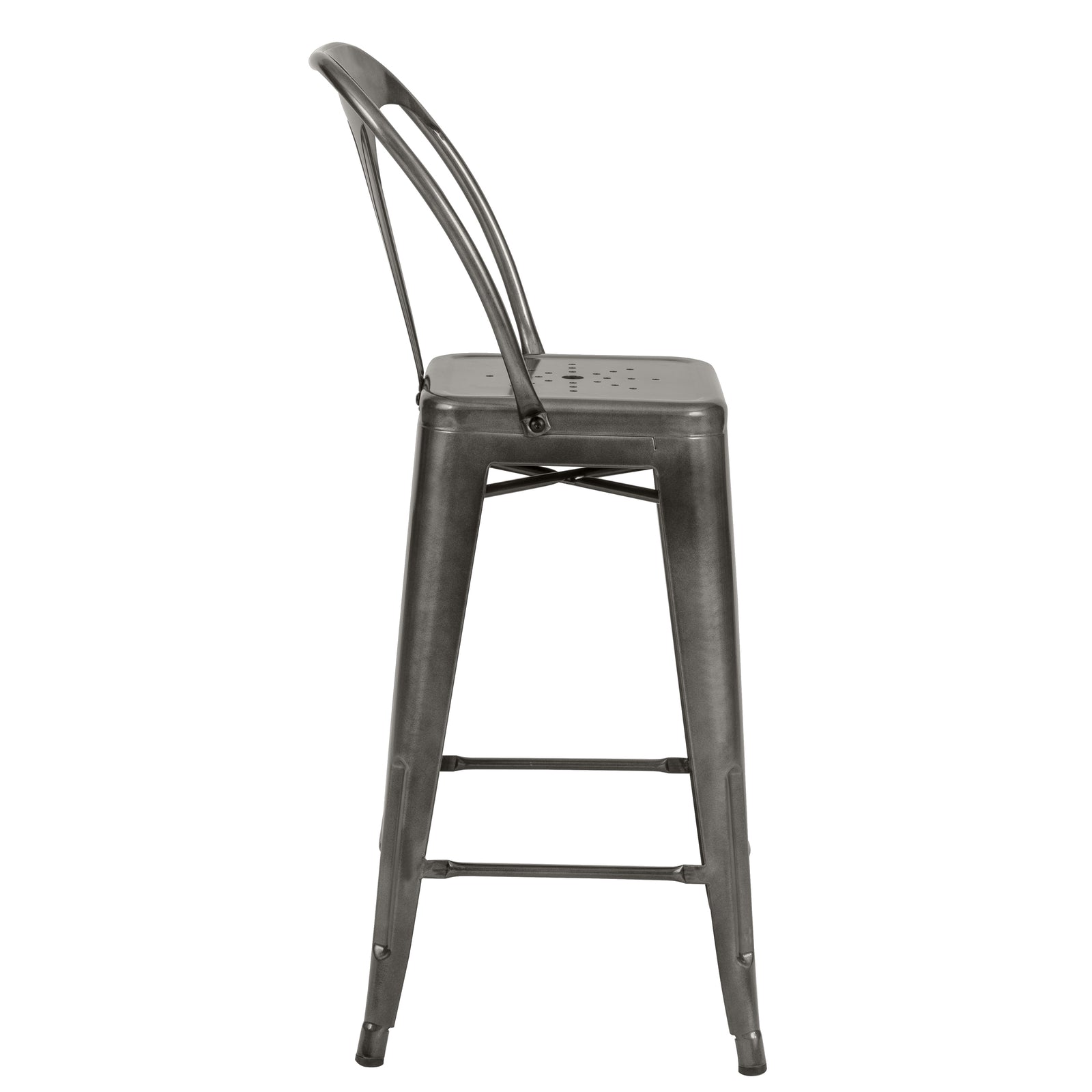 achat chaise de bar gris design
