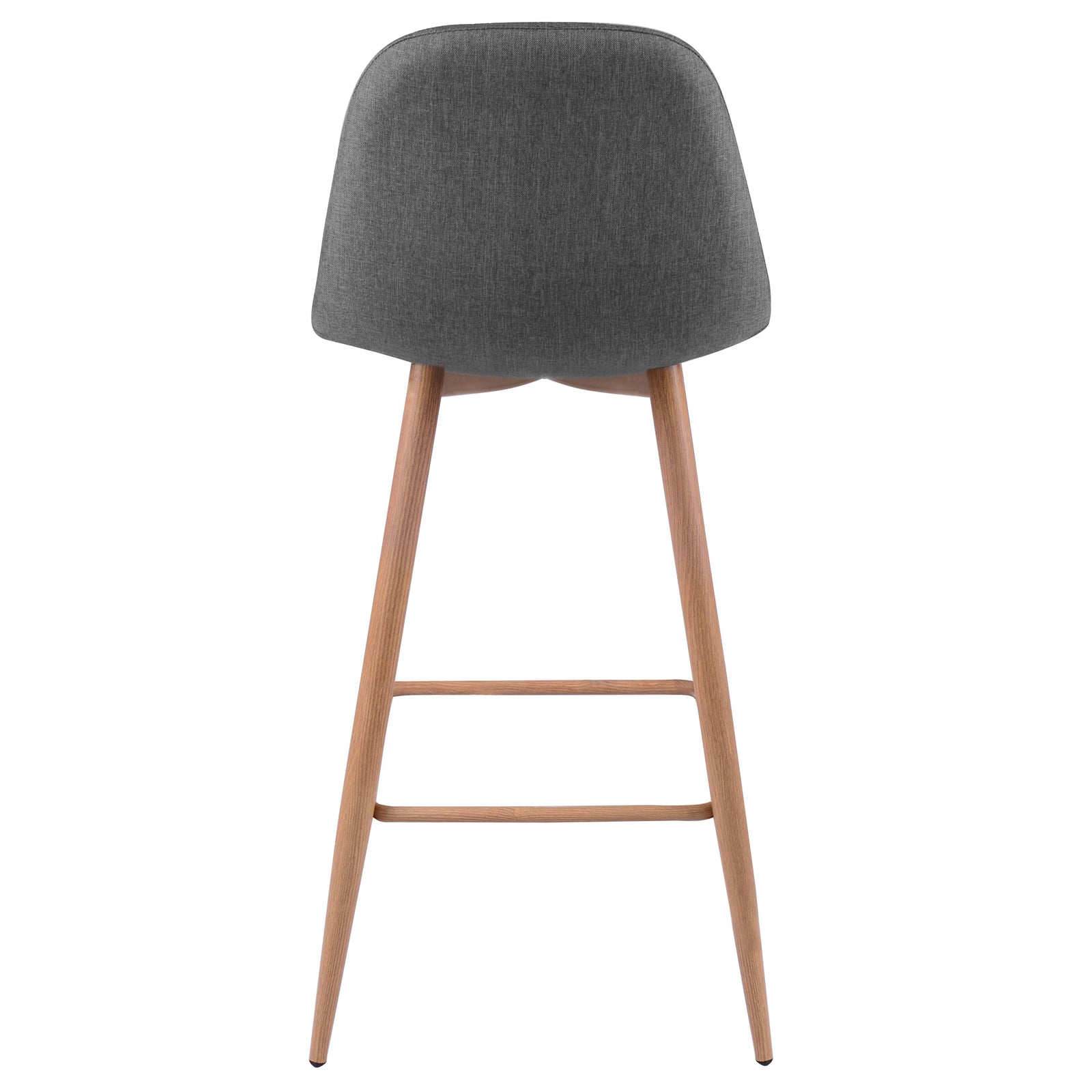 achat chaise de bar grise pieds bois