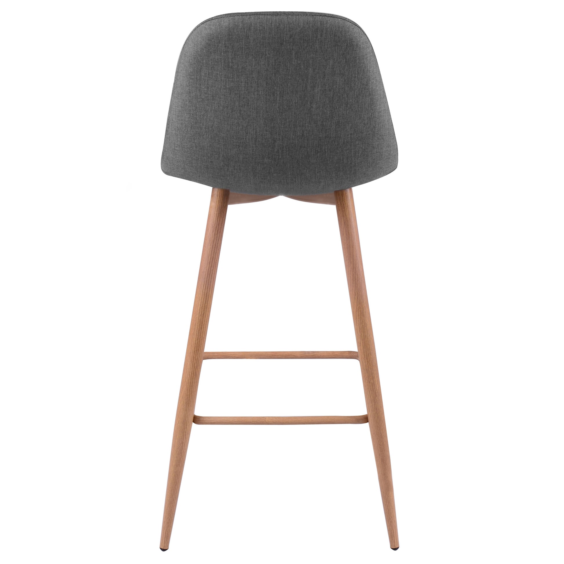 achat chaise de bar grise pieds bois