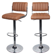 achat chaise de bar houston marron en_cuir simili