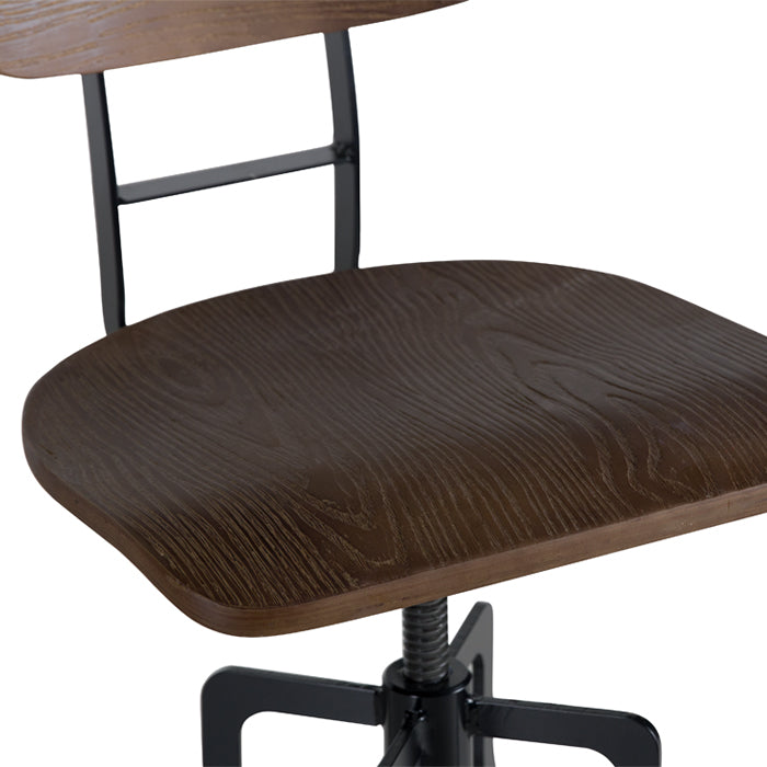 achat chaise de bar industrielle metal bois