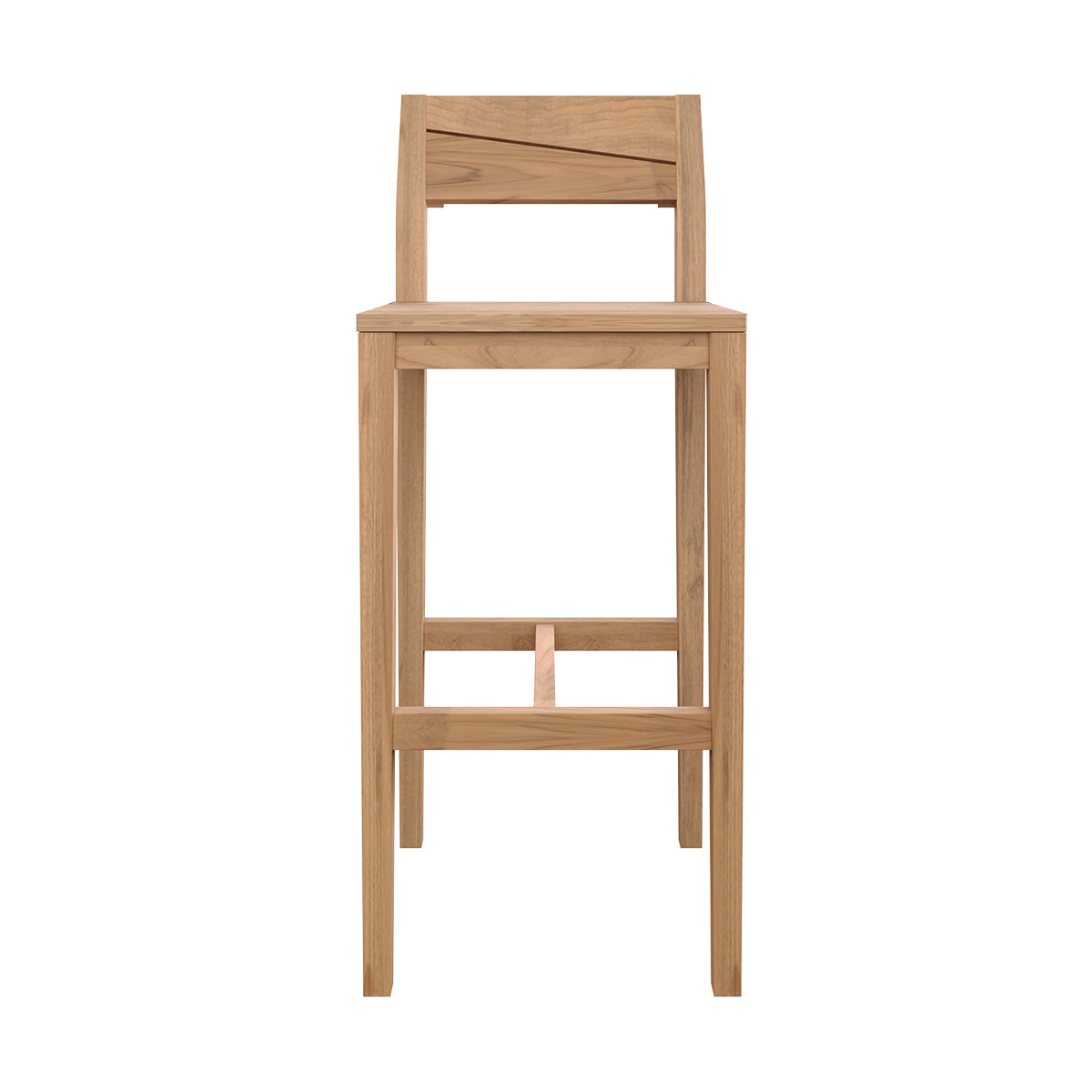 achat chaise de bar jardin en bois de teck massif lot de 2