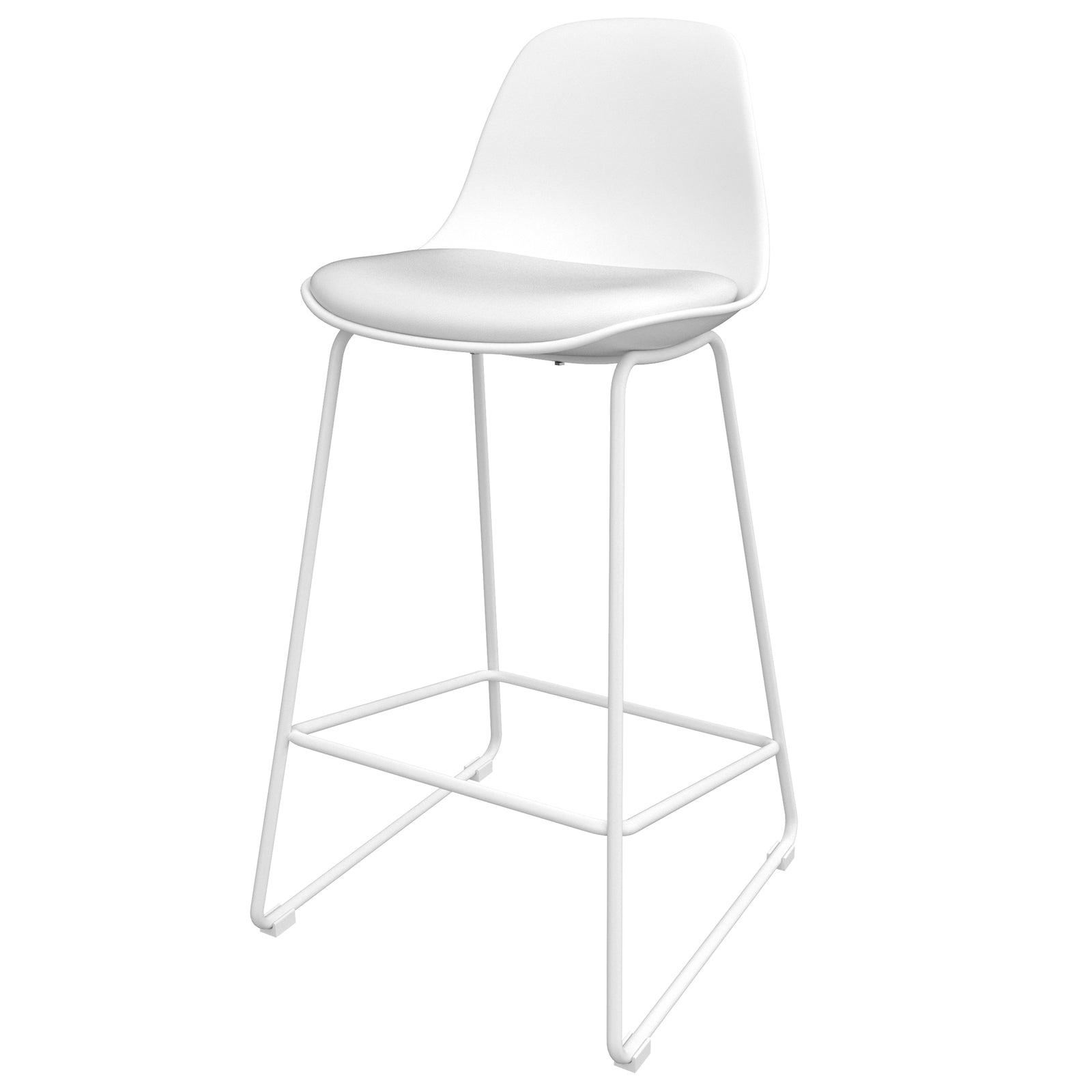 achat chaise de bar lot de 2 blanche