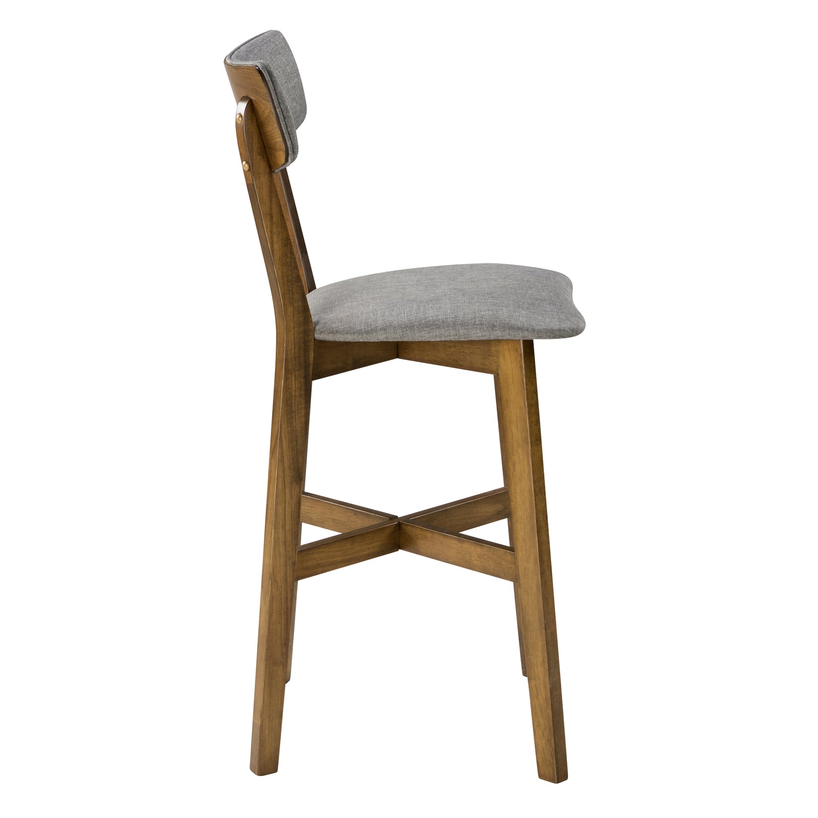 achat chaise de bar lot de 2 bois tissu