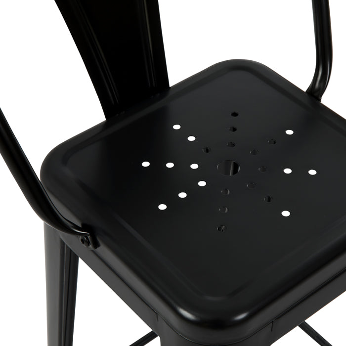 achat chaise de bar lot de 2 noire