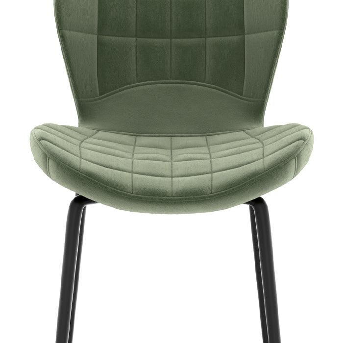 achat chaise de bar molletonne verte