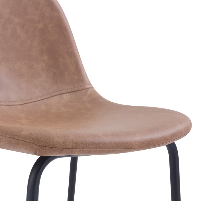 achat chaise de bar taupe synthetique