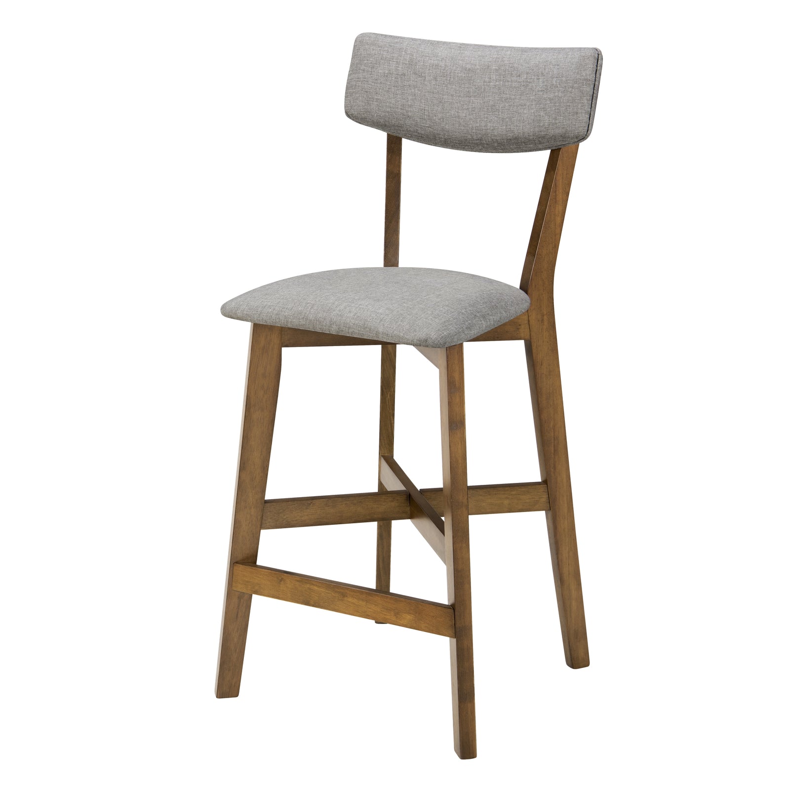 achat chaise de bar tissu gris